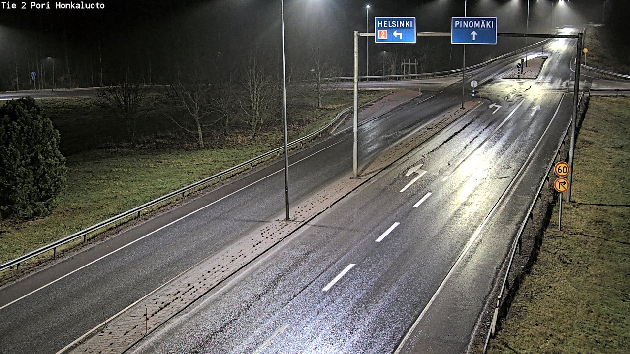 Weather Camera Image Väg 2 Björneborg, Honkaluoto, Pori, Satakunta