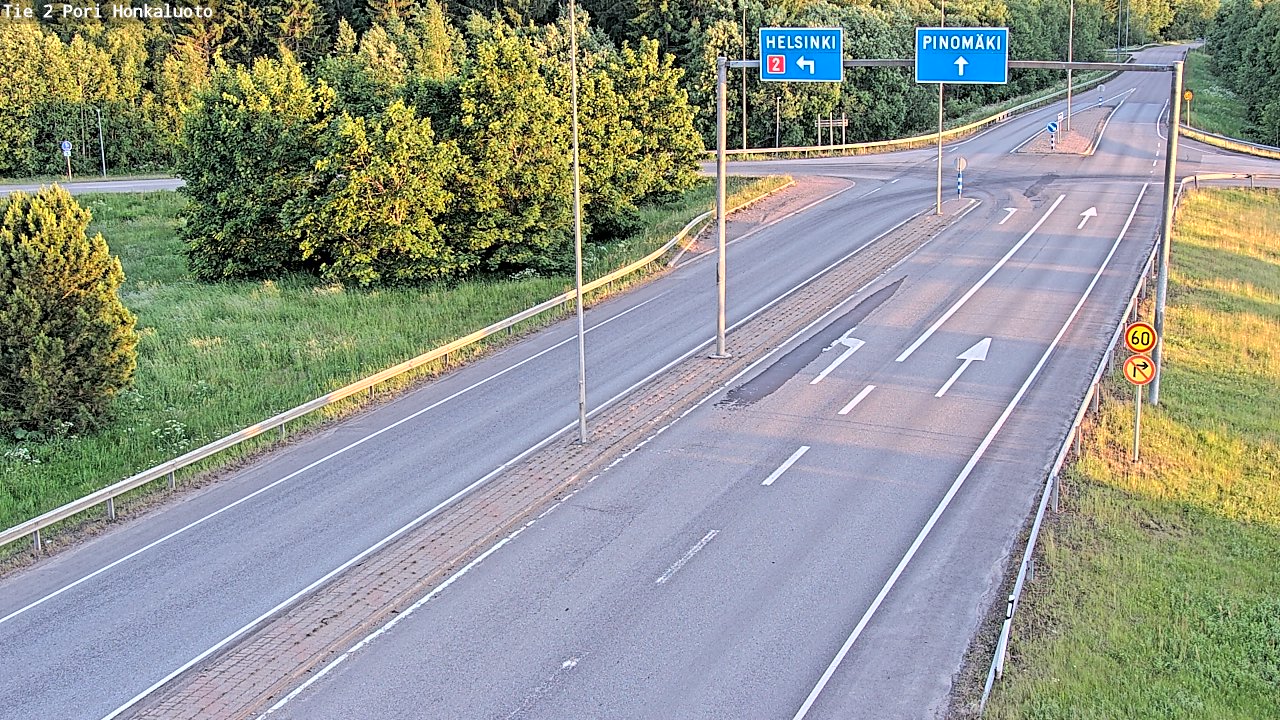 Kelikamerat Kuva Tie 2 Pori, Honkaluoto, Pori, Satakunta