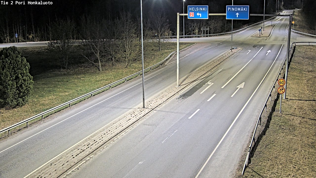 Weather Camera Image Väg 2 Björneborg, Honkaluoto, Pori, Satakunta