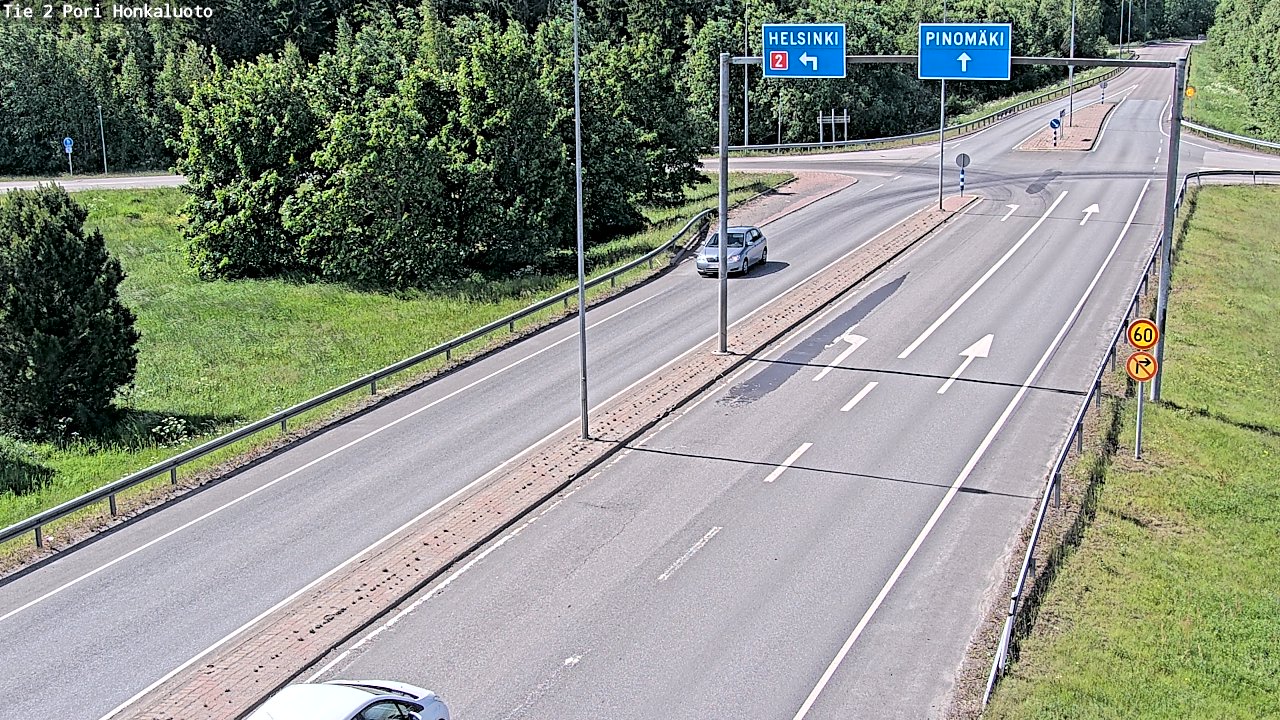 Weather Camera Image Väg 2 Björneborg, Honkaluoto, Pori, Satakunta