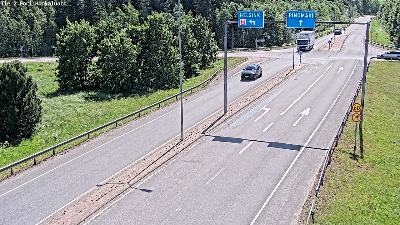 Weather Camera Image Väg 2 Björneborg, Honkaluoto, Pori, Satakunta