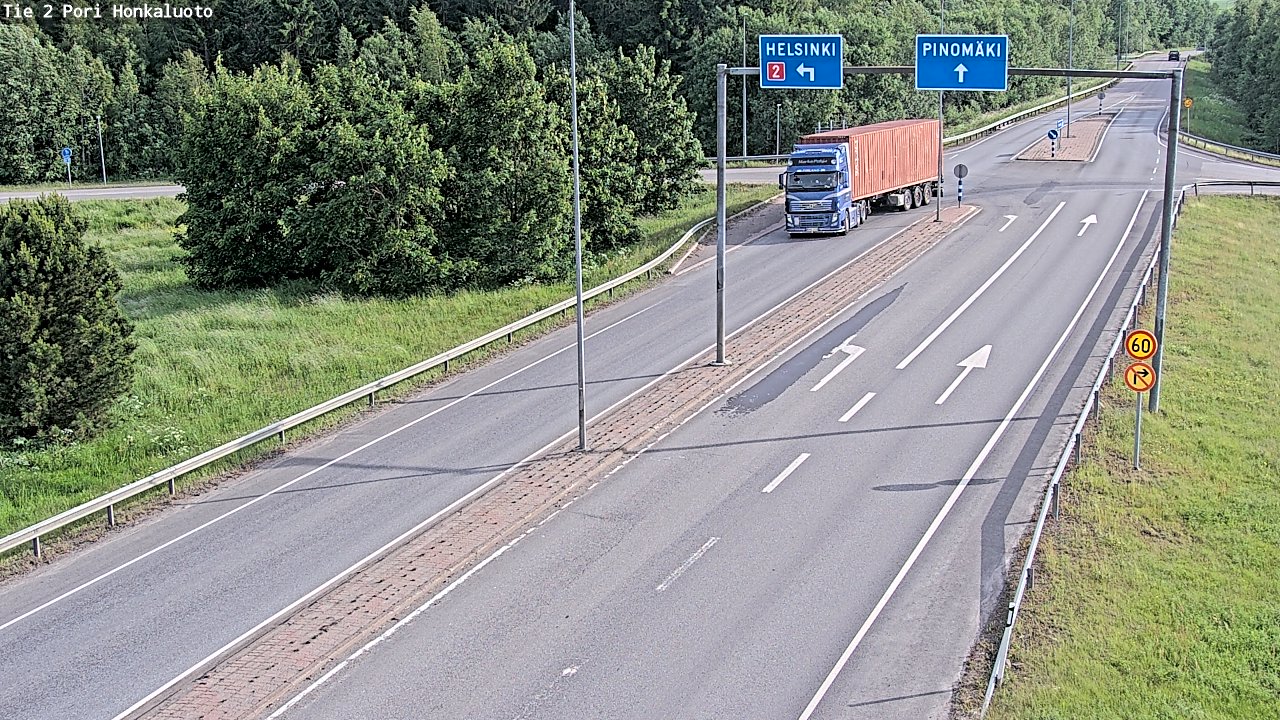 Kelikamerat Kuva Tie 2 Pori, Honkaluoto, Pori, Satakunta