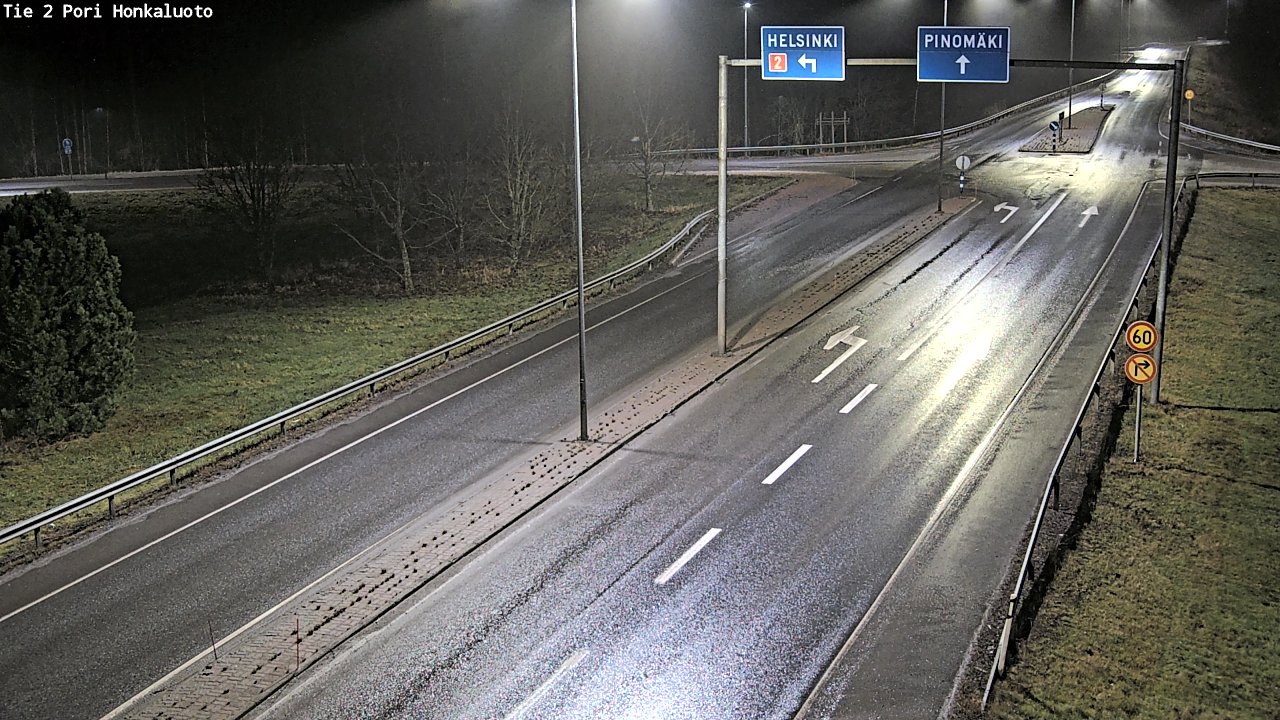 Weather Camera Image Väg 2 Björneborg, Honkaluoto, Pori, Satakunta