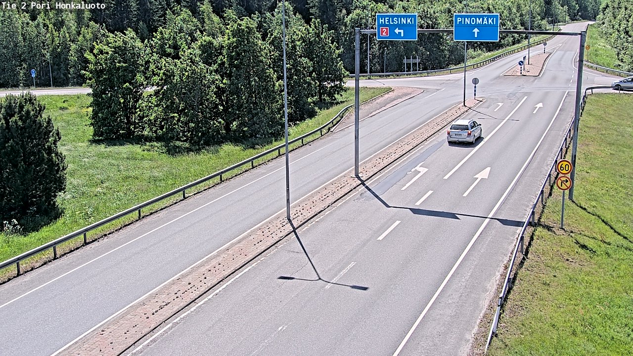 Weather Camera Image Väg 2 Björneborg, Honkaluoto, Pori, Satakunta