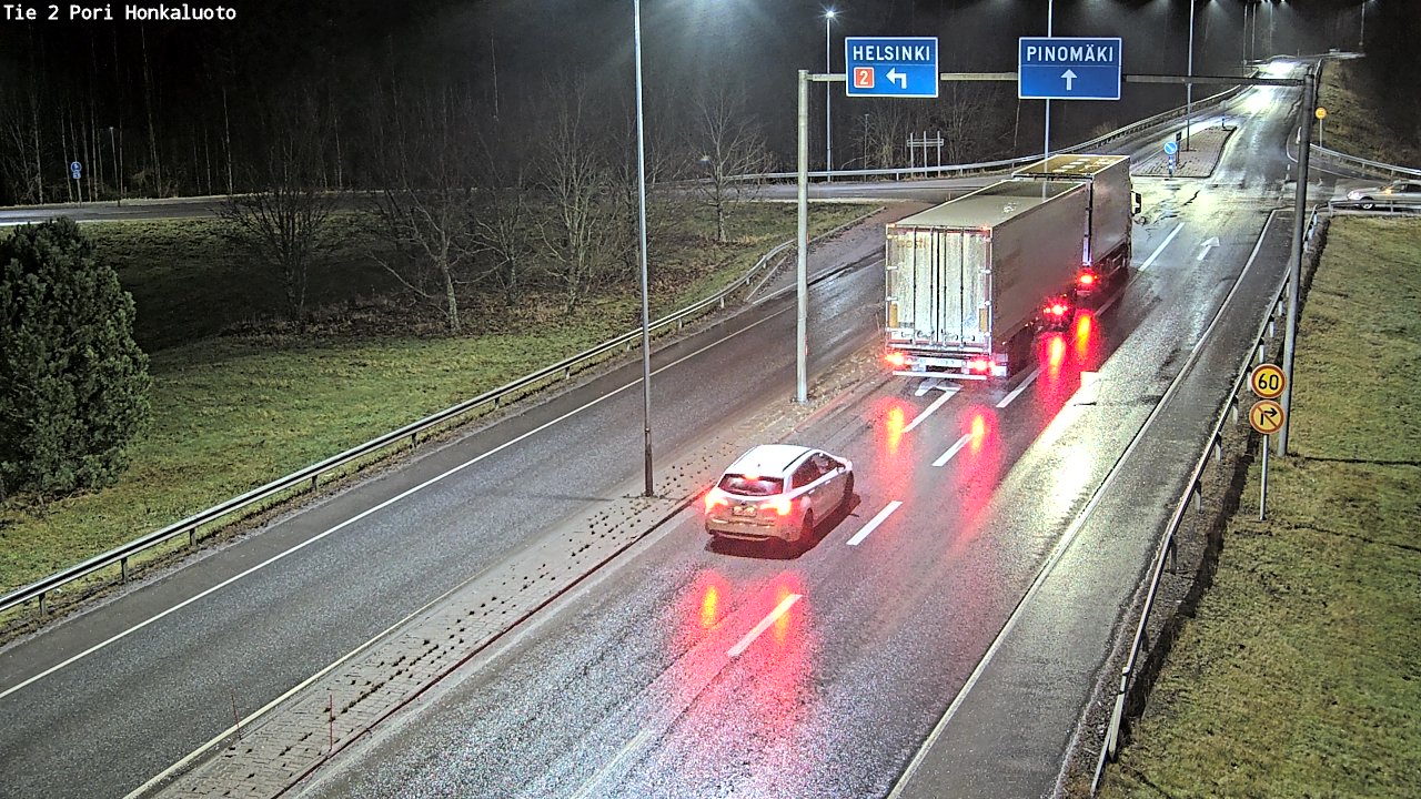 Weather Camera Image Väg 2 Björneborg, Honkaluoto, Pori, Satakunta