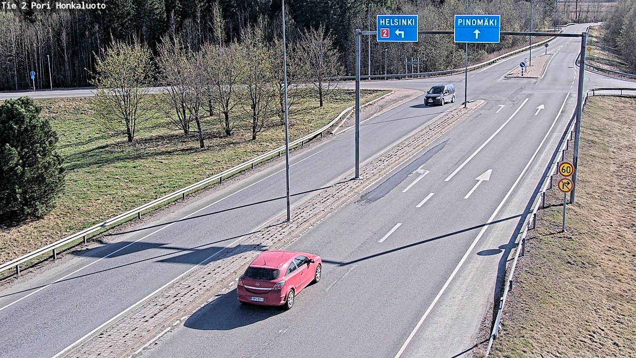 Kelikamerat Kuva Tie 2 Pori, Honkaluoto, Pori, Satakunta