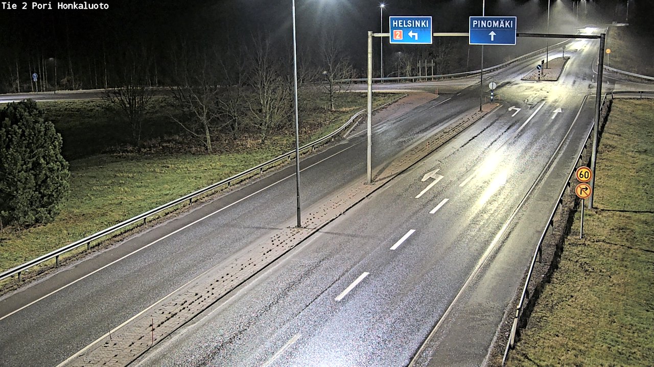 Weather Camera Image Väg 2 Björneborg, Honkaluoto, Pori, Satakunta