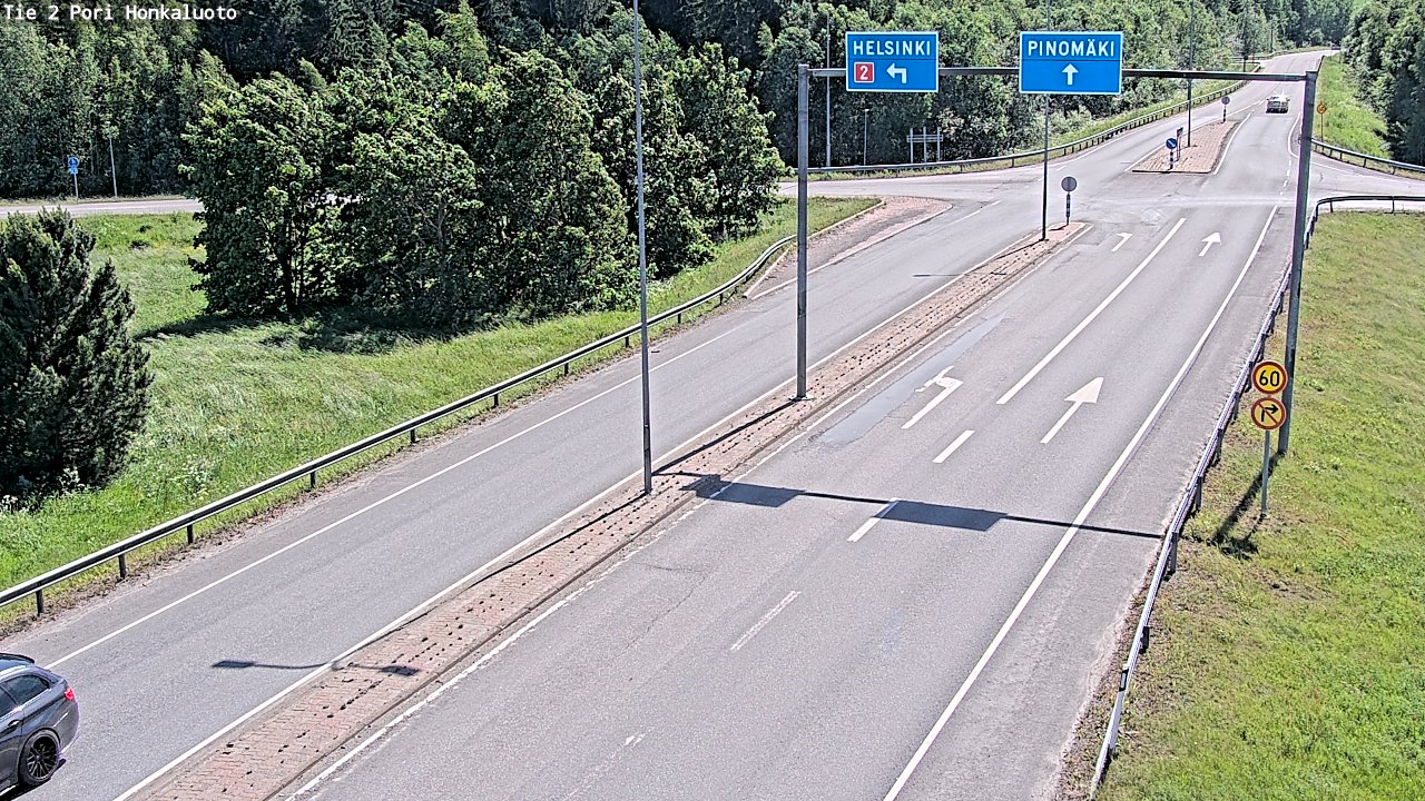 Weather Camera Image Väg 2 Björneborg, Honkaluoto, Pori, Satakunta
