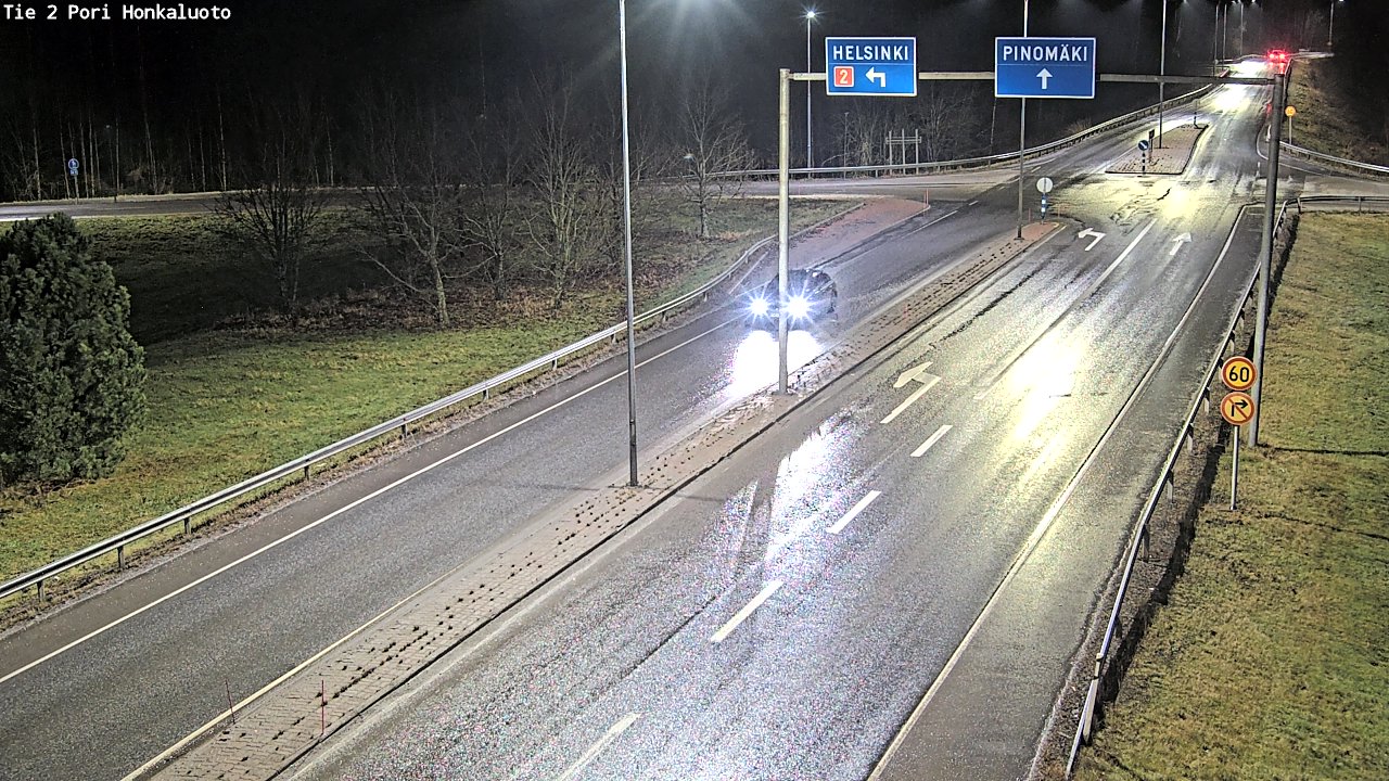 Weather Camera Image Väg 2 Björneborg, Honkaluoto, Pori, Satakunta