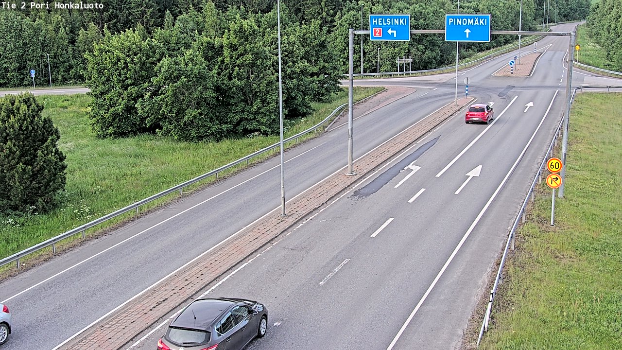 Kelikamerat Kuva Tie 2 Pori, Honkaluoto, Pori, Satakunta