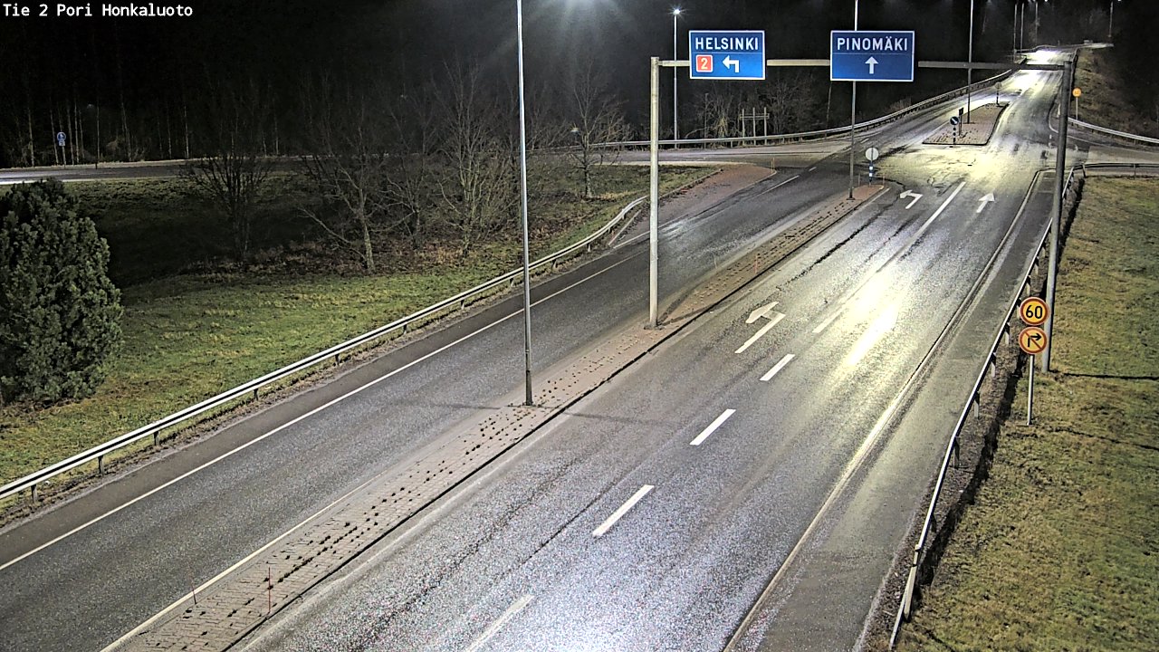 Weather Camera Image Väg 2 Björneborg, Honkaluoto, Pori, Satakunta