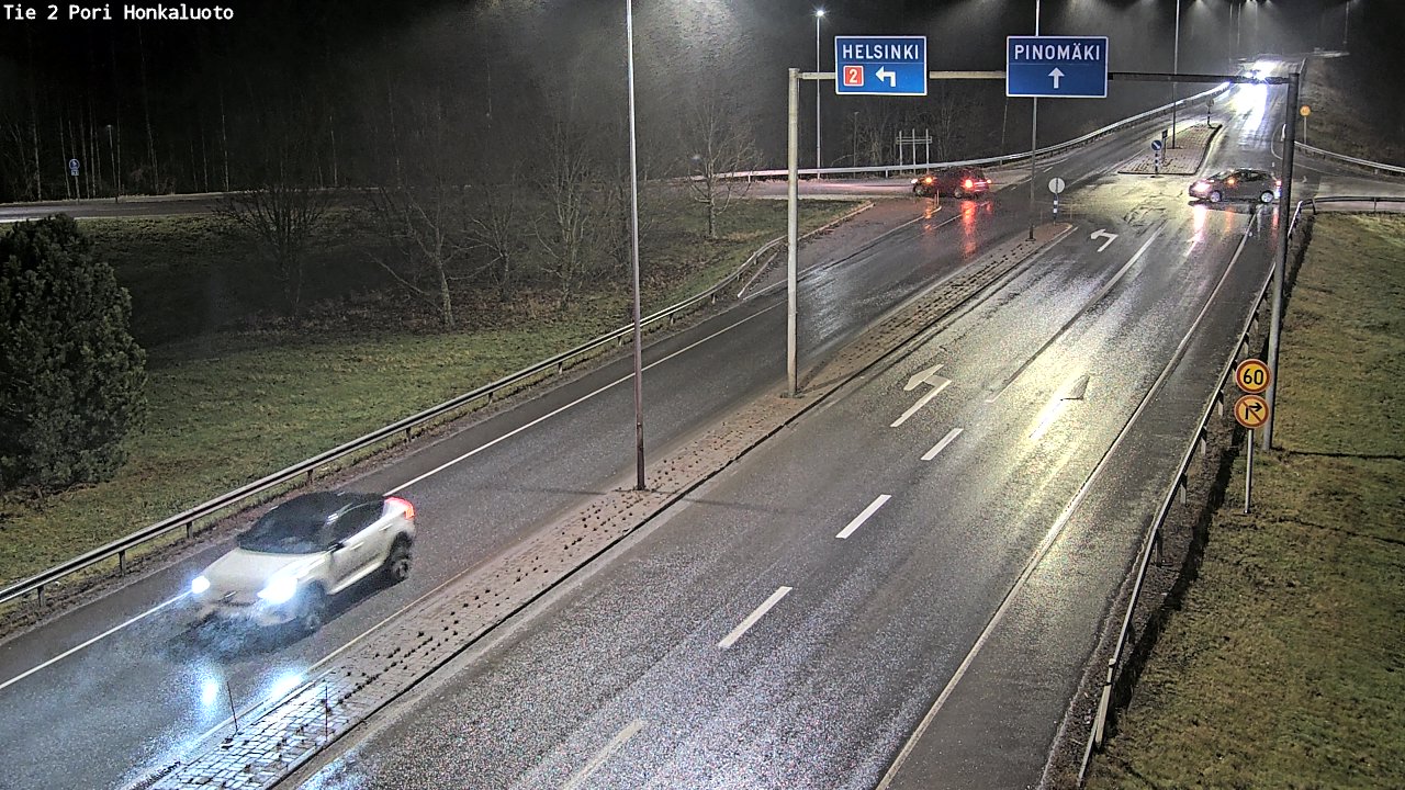 Weather Camera Image Väg 2 Björneborg, Honkaluoto, Pori, Satakunta