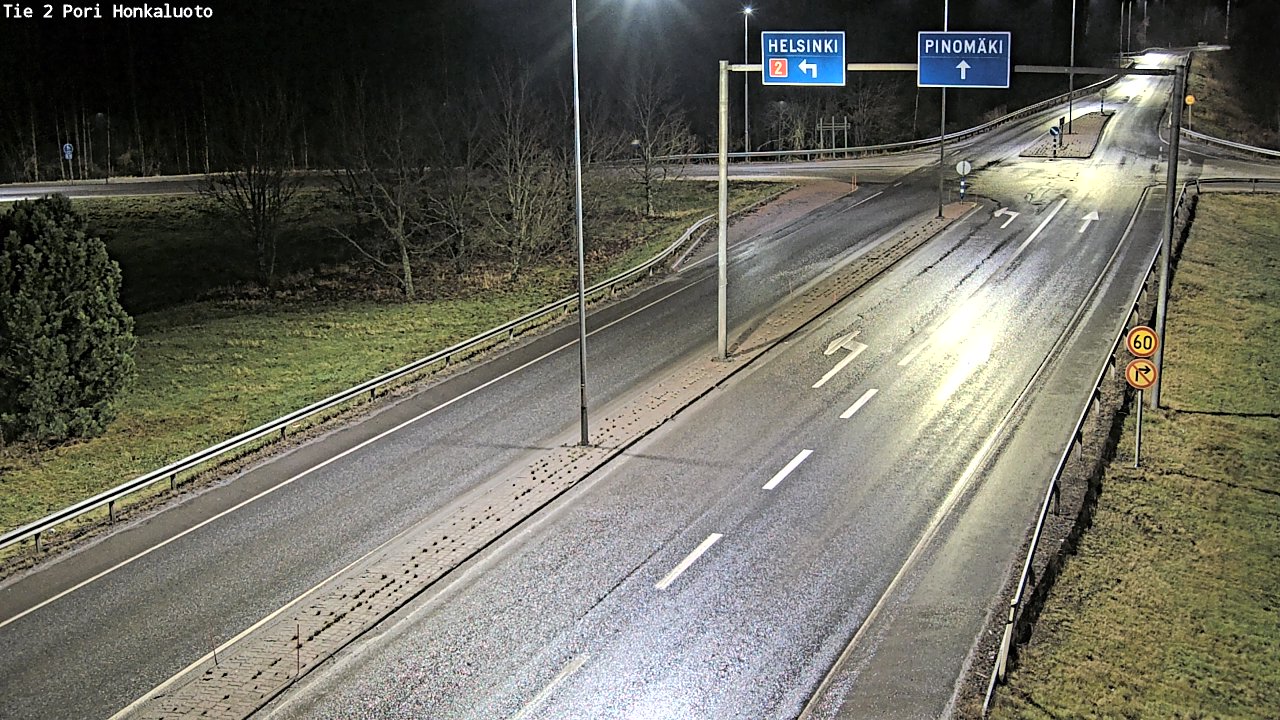 Weather Camera Image Väg 2 Björneborg, Honkaluoto, Pori, Satakunta