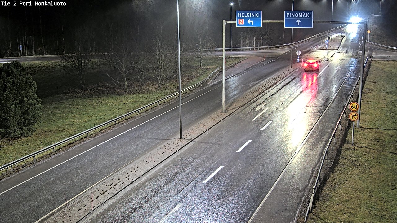 Weather Camera Image Väg 2 Björneborg, Honkaluoto, Pori, Satakunta