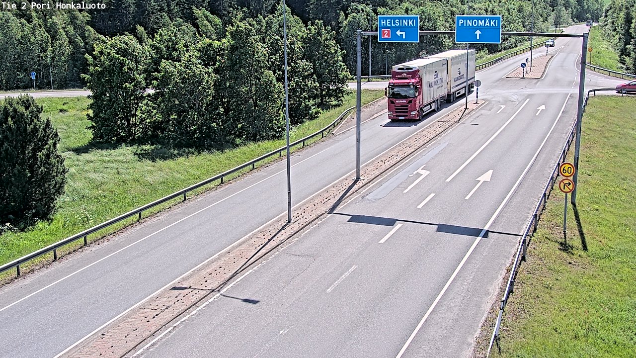 Weather Camera Image Väg 2 Björneborg, Honkaluoto, Pori, Satakunta