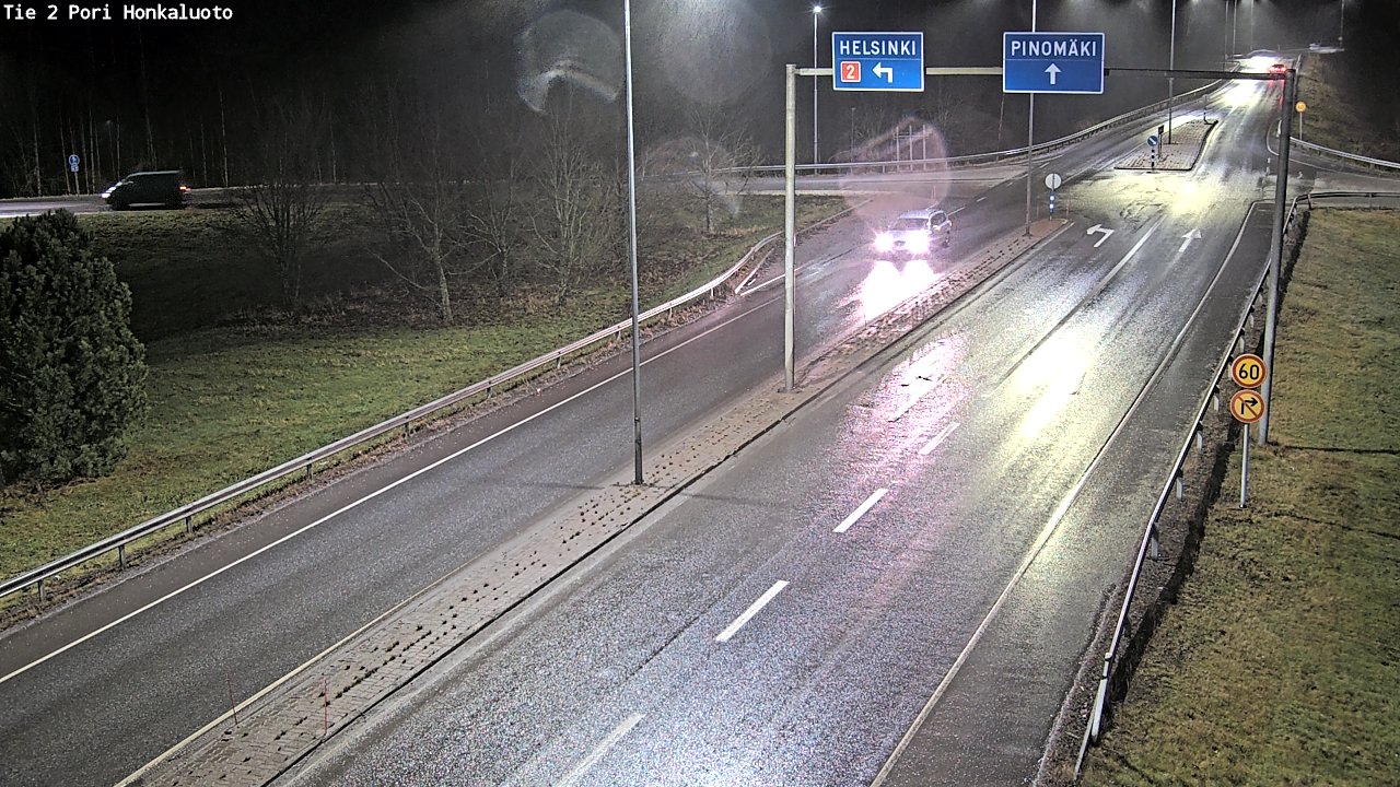 Weather Camera Image Väg 2 Björneborg, Honkaluoto, Pori, Satakunta