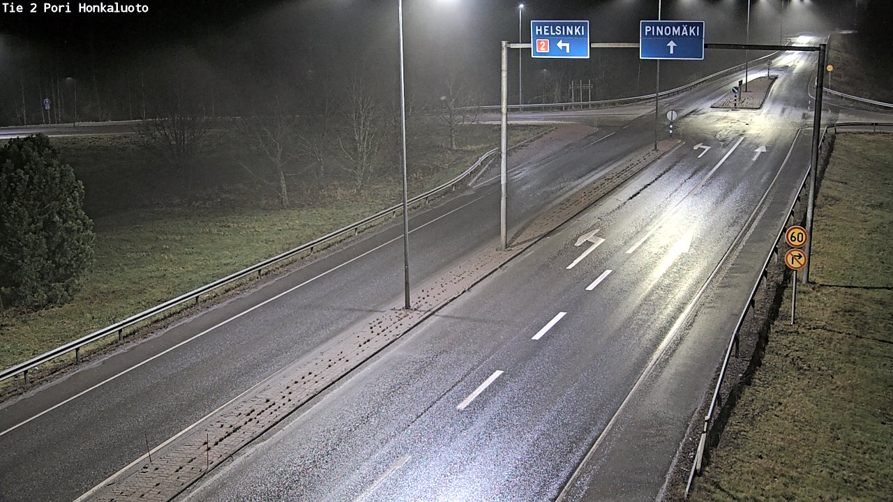 Weather Camera Image Väg 2 Björneborg, Honkaluoto, Pori, Satakunta