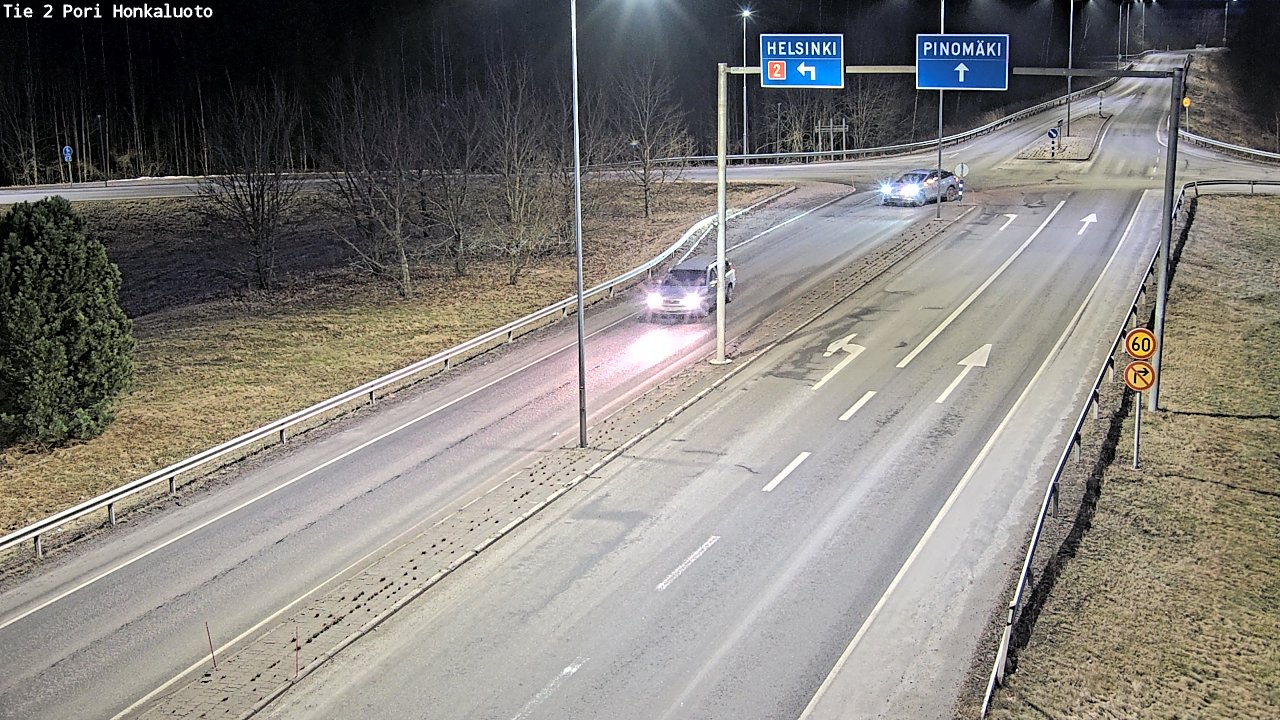 Weather Camera Image Väg 2 Björneborg, Honkaluoto, Pori, Satakunta