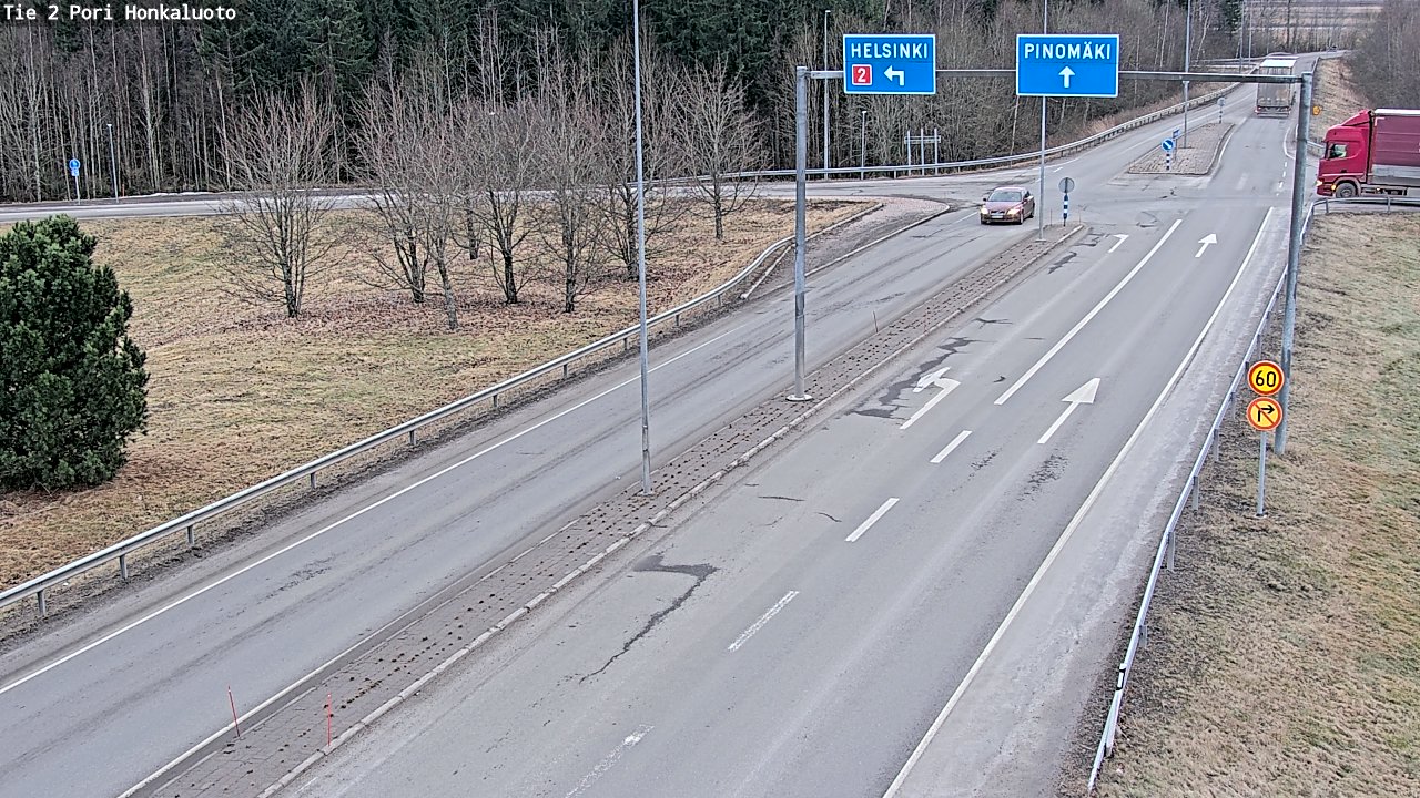 Kelikamerat Kuva Tie 2 Pori, Honkaluoto, Pori, Satakunta