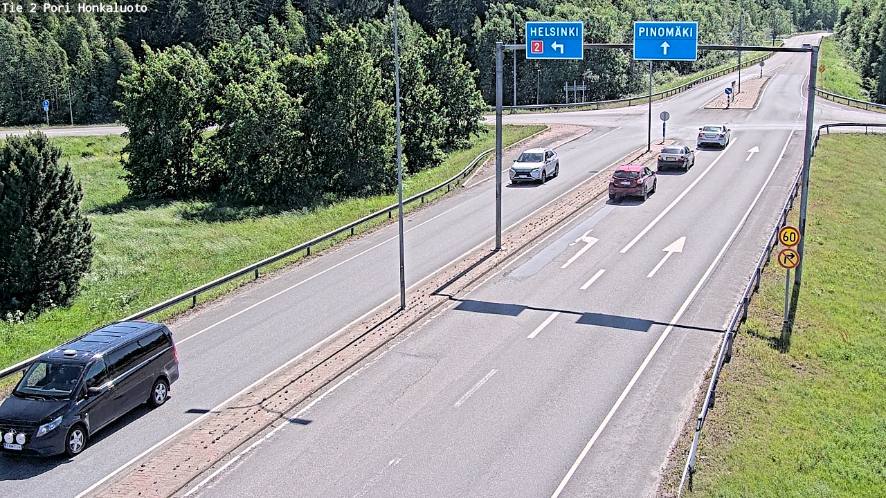 Weather Camera Image Väg 2 Björneborg, Honkaluoto, Pori, Satakunta