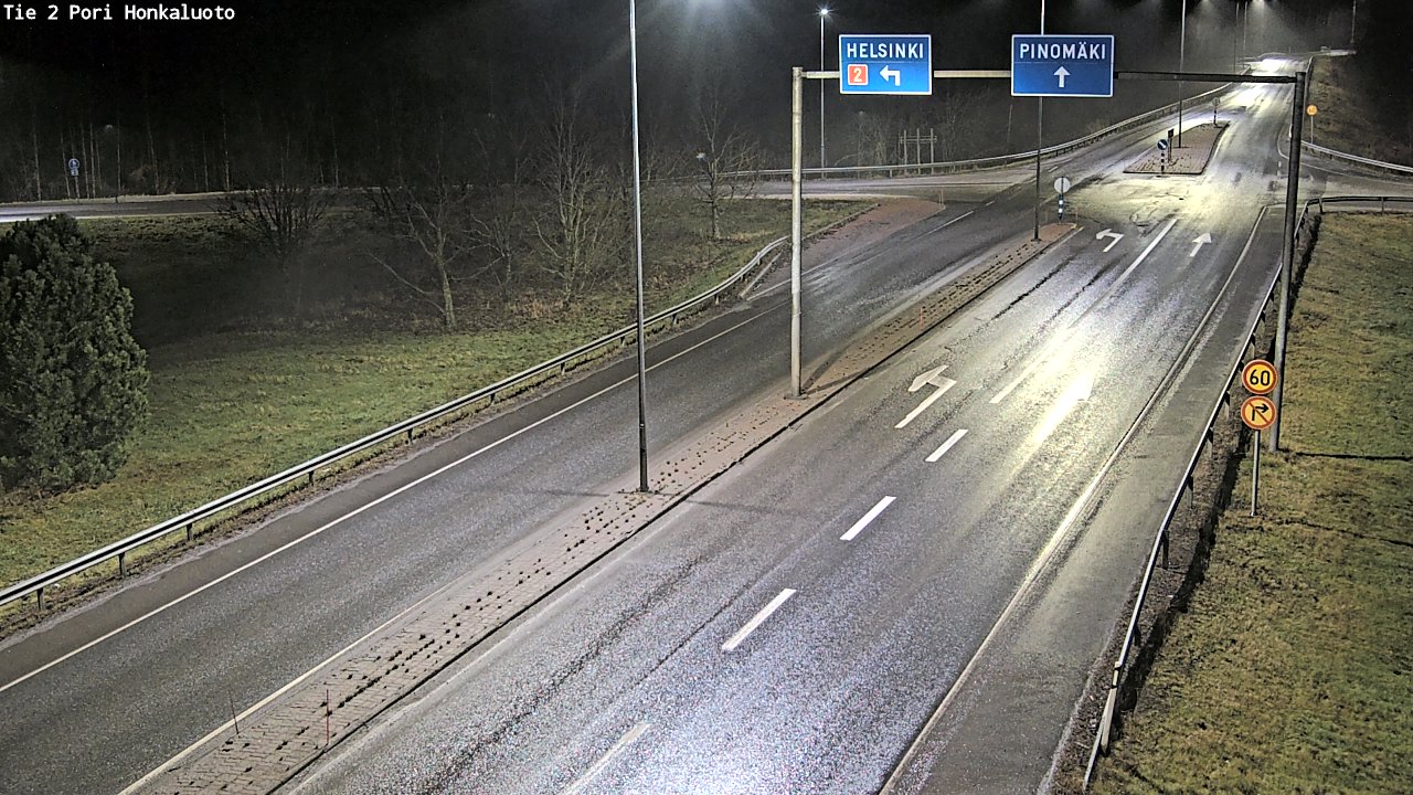 Weather Camera Image Väg 2 Björneborg, Honkaluoto, Pori, Satakunta