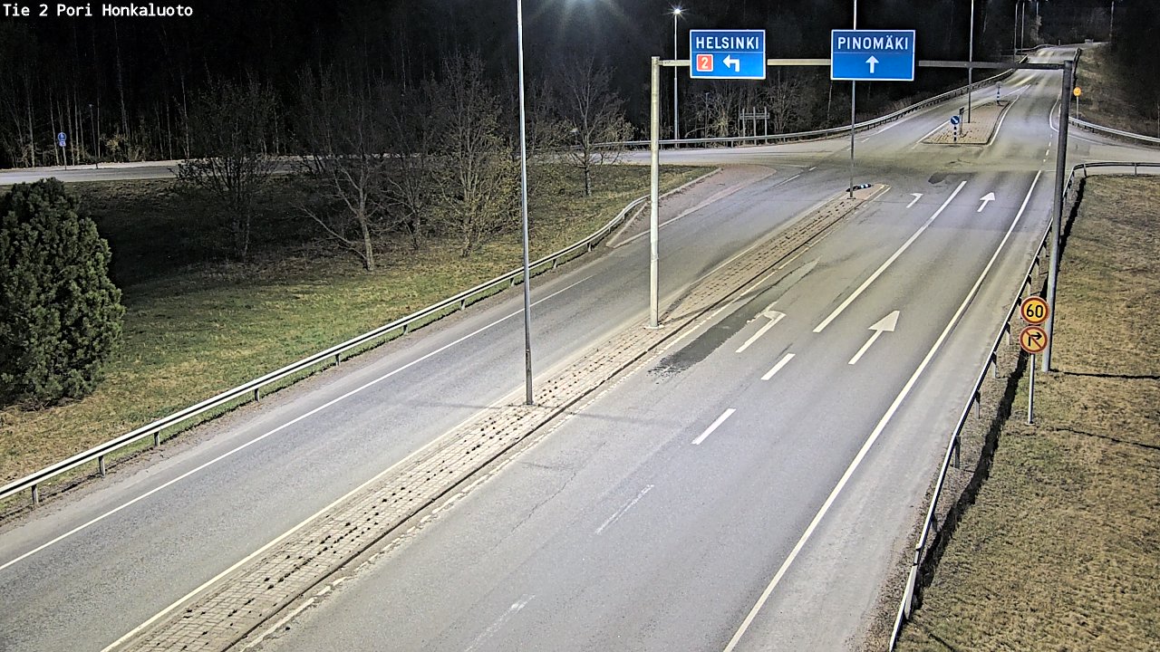 Weather Camera Image Väg 2 Björneborg, Honkaluoto, Pori, Satakunta
