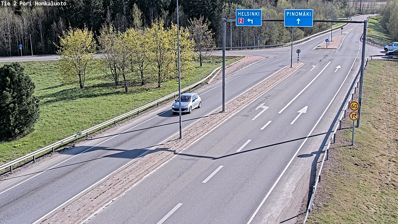 Weather Camera Image Väg 2 Björneborg, Honkaluoto, Pori, Satakunta