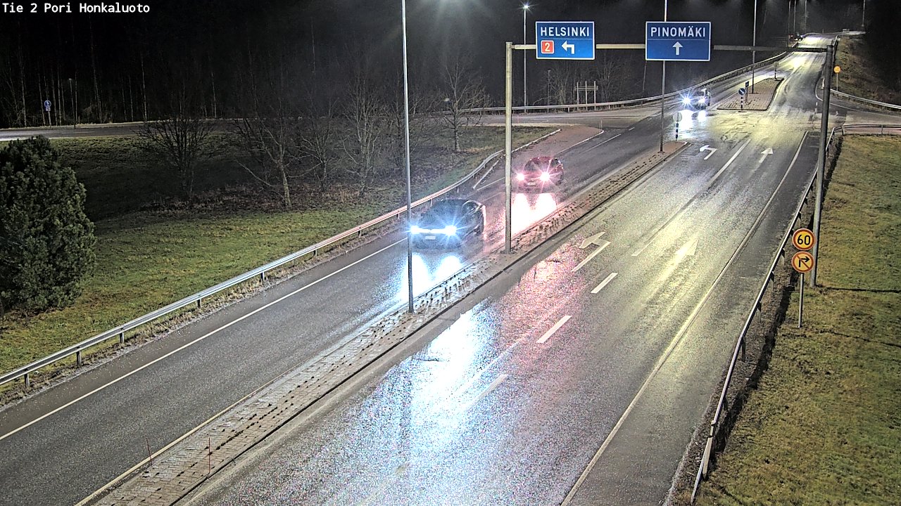 Weather Camera Image Väg 2 Björneborg, Honkaluoto, Pori, Satakunta