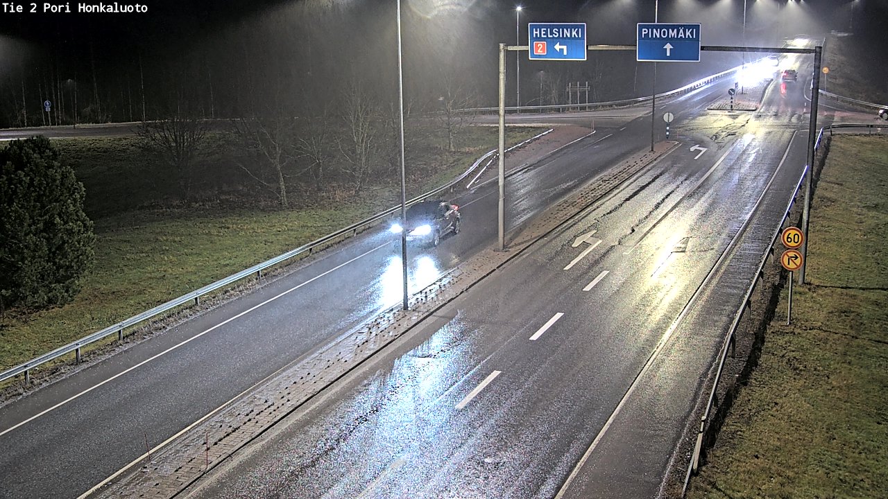 Weather Camera Image Väg 2 Björneborg, Honkaluoto, Pori, Satakunta