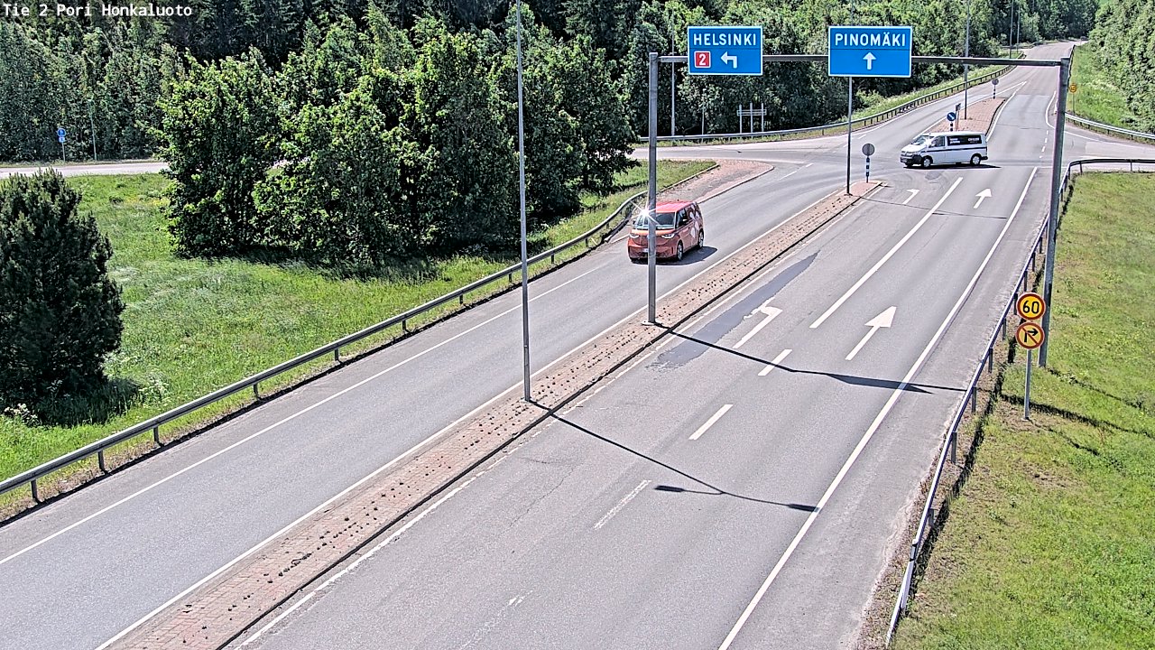 Weather Camera Image Väg 2 Björneborg, Honkaluoto, Pori, Satakunta