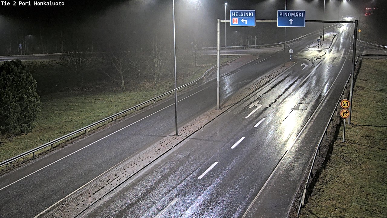 Weather Camera Image Väg 2 Björneborg, Honkaluoto, Pori, Satakunta