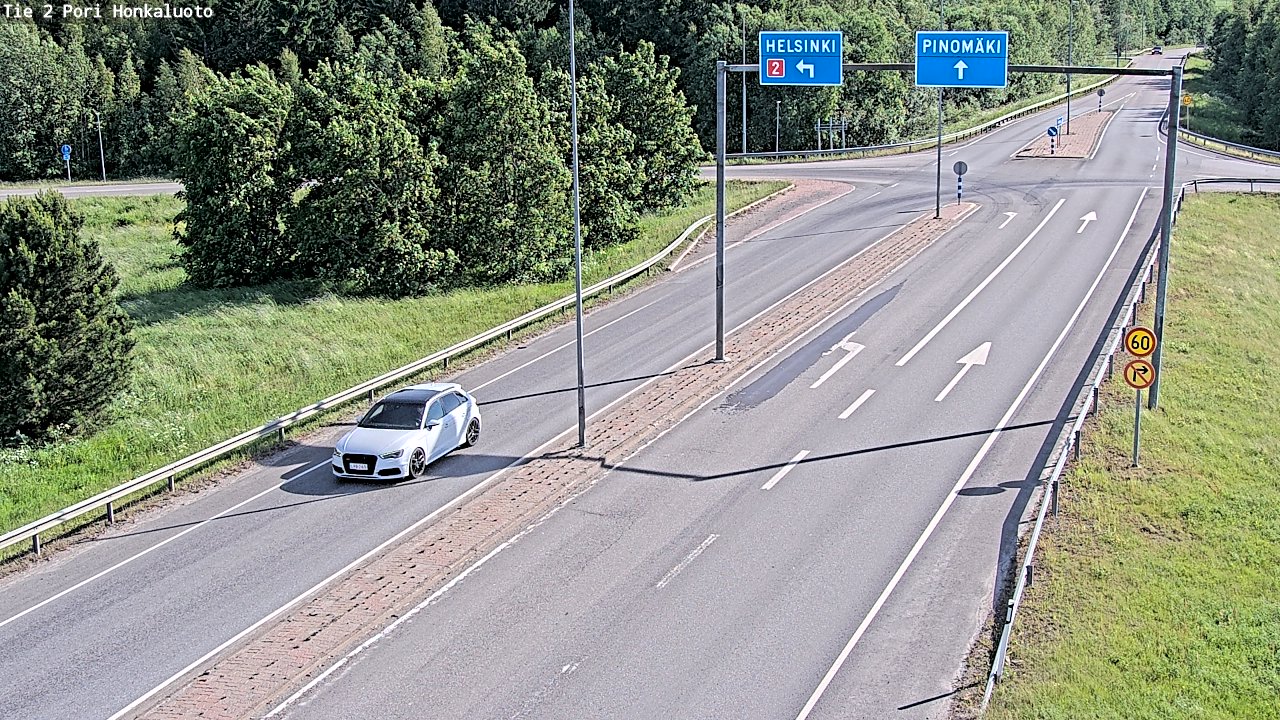 Weather Camera Image Väg 2 Björneborg, Honkaluoto, Pori, Satakunta
