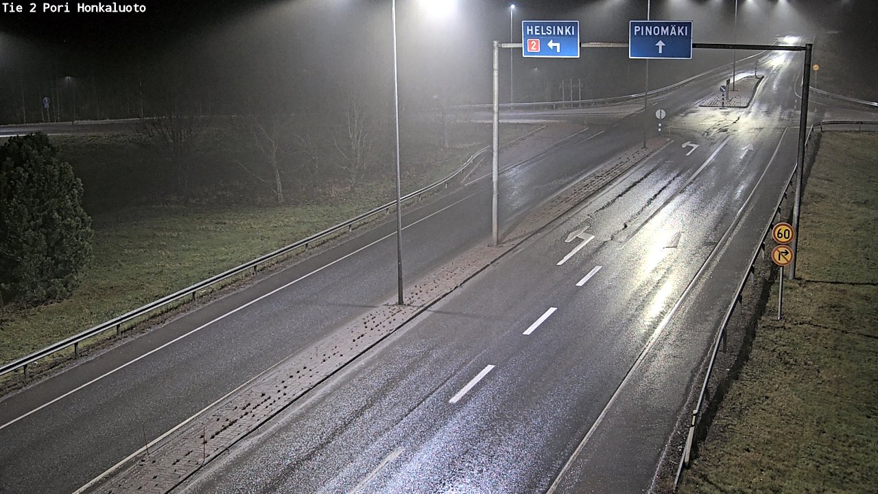 Weather Camera Image Väg 2 Björneborg, Honkaluoto, Pori, Satakunta