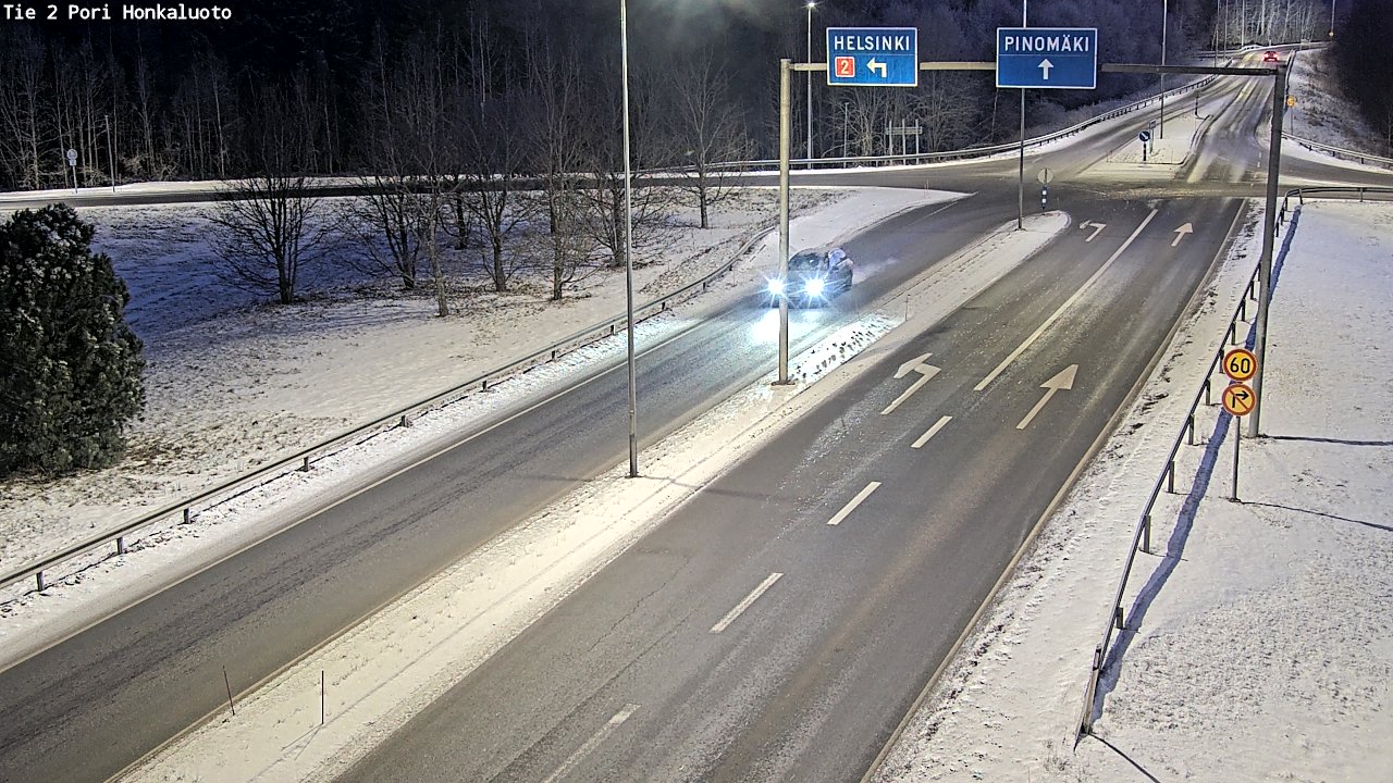 Weather Camera Image Road 2 Pori, Honkaluoto, Pori, Satakunta