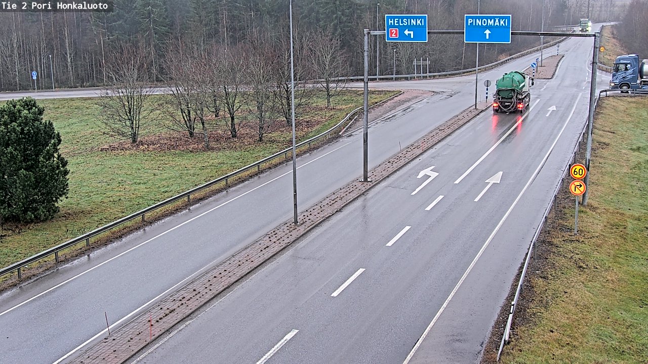 Weather Camera Image Väg 2 Björneborg, Honkaluoto, Pori, Satakunta