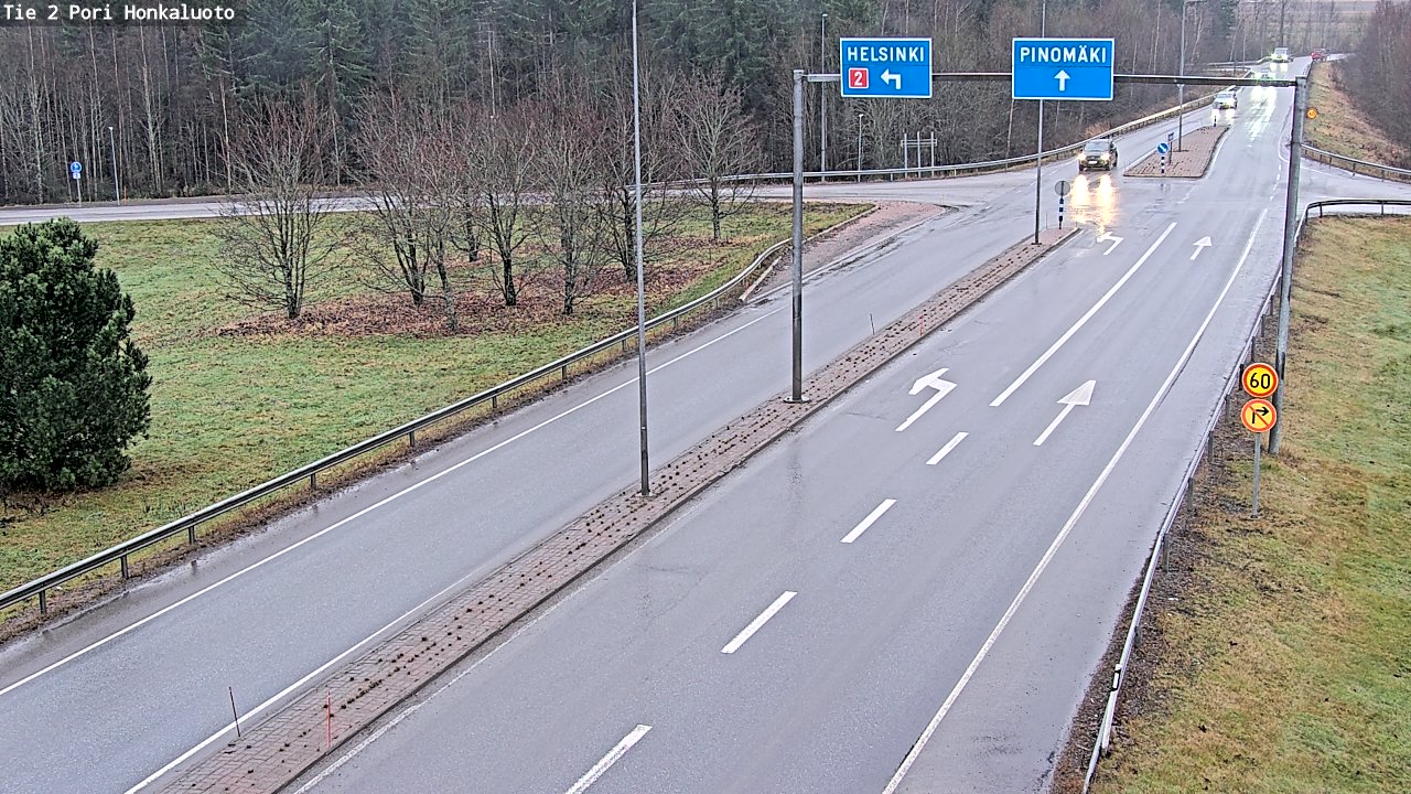 Weather Camera Image Väg 2 Björneborg, Honkaluoto, Pori, Satakunta