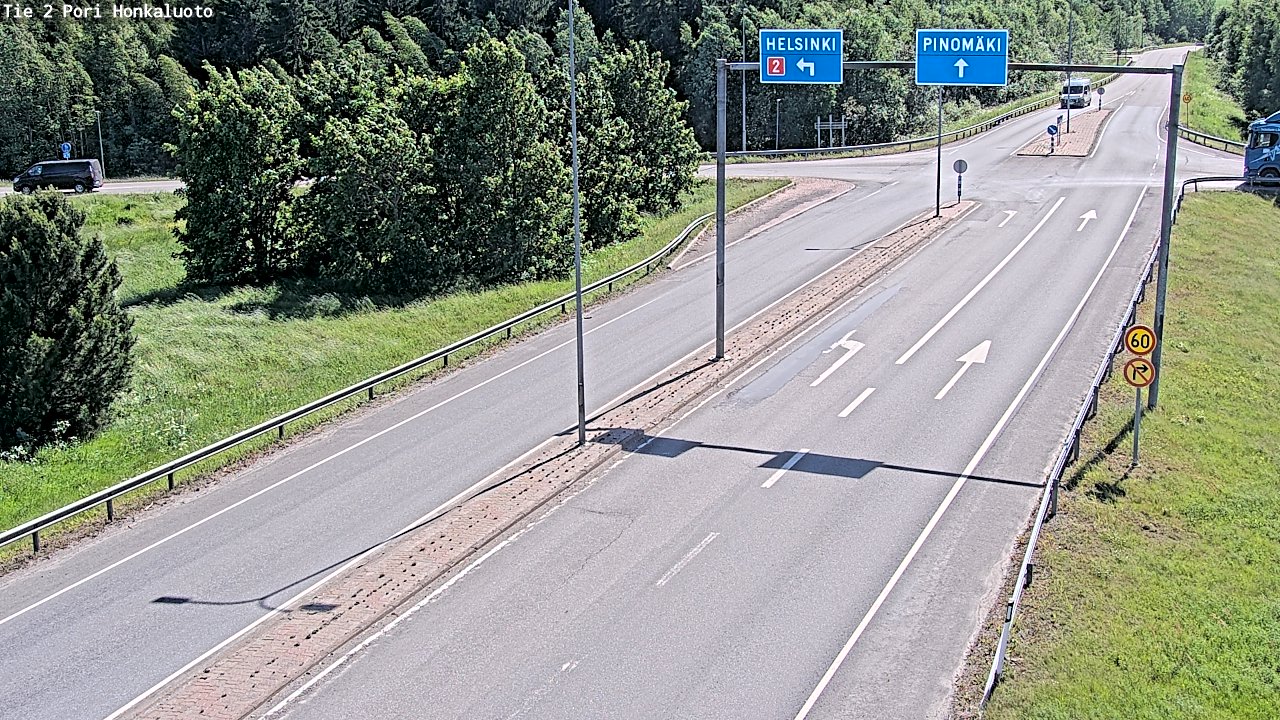 Weather Camera Image Väg 2 Björneborg, Honkaluoto, Pori, Satakunta