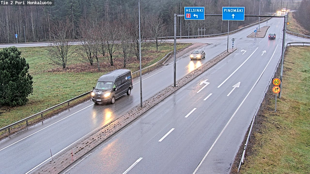 Weather Camera Image Väg 2 Björneborg, Honkaluoto, Pori, Satakunta