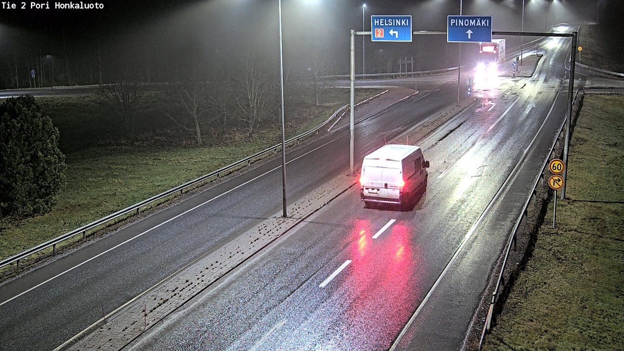 Weather Camera Image Väg 2 Björneborg, Honkaluoto, Pori, Satakunta