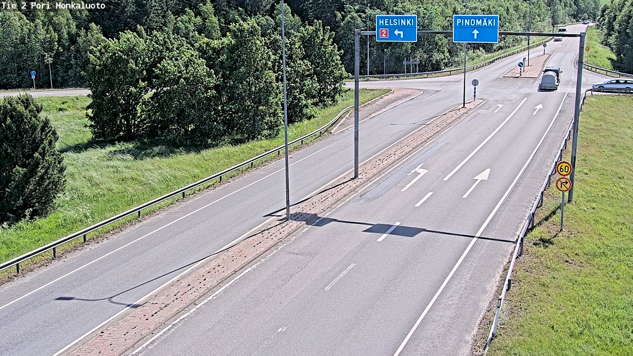 Weather Camera Image Väg 2 Björneborg, Honkaluoto, Pori, Satakunta