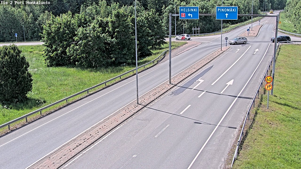 Kelikamerat Kuva Tie 2 Pori, Honkaluoto, Pori, Satakunta