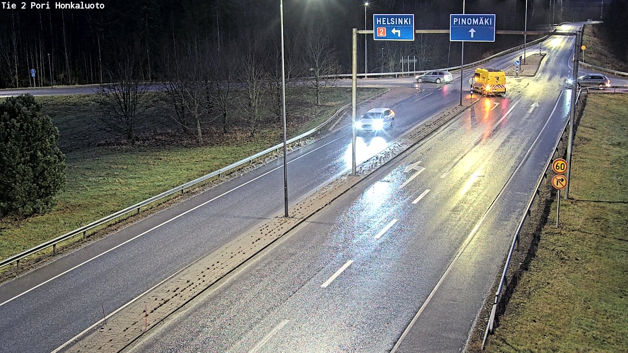 Weather Camera Image Väg 2 Björneborg, Honkaluoto, Pori, Satakunta