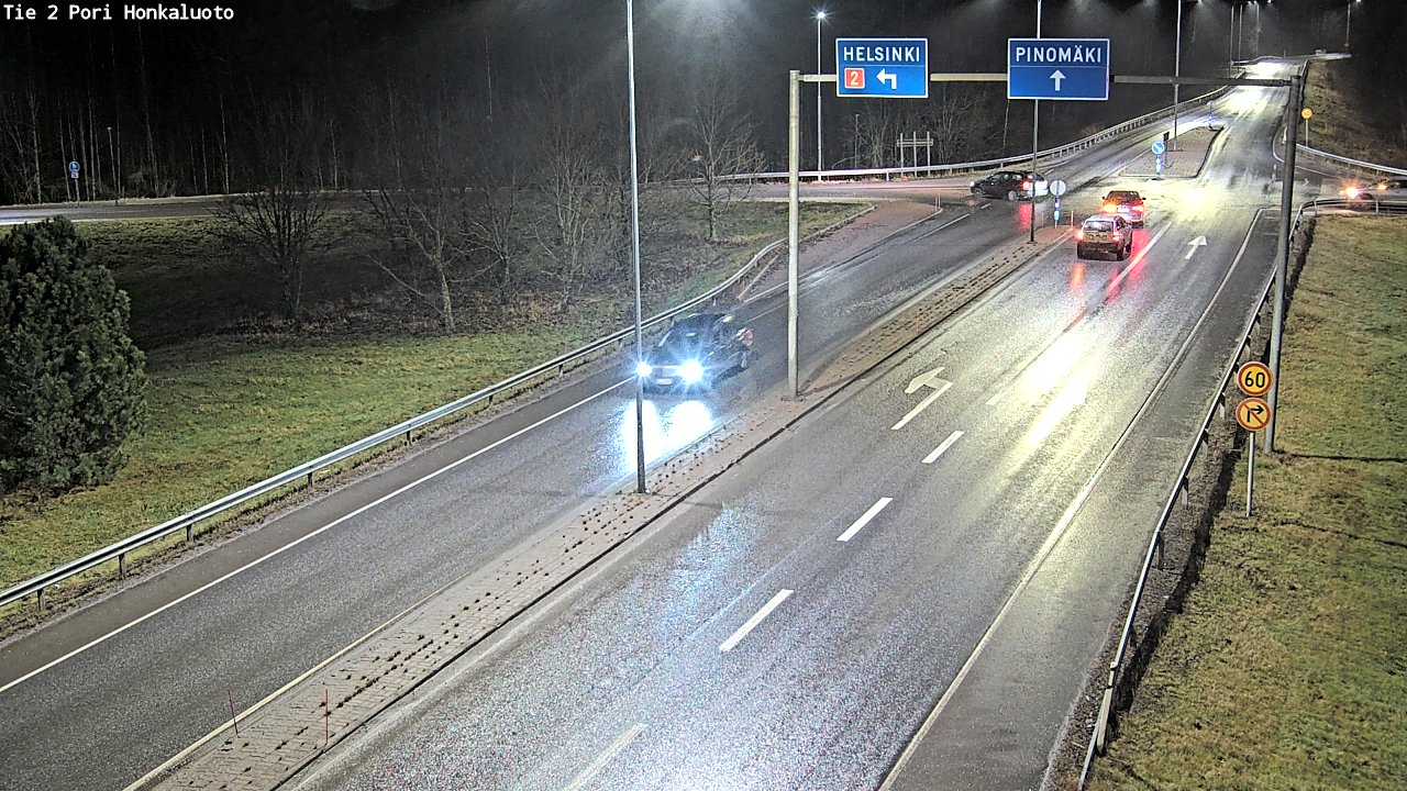 Weather Camera Image Väg 2 Björneborg, Honkaluoto, Pori, Satakunta