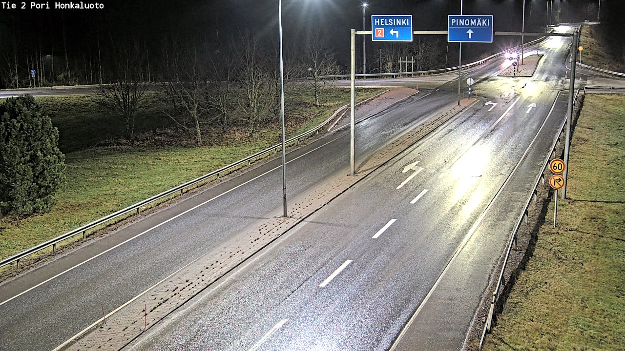 Weather Camera Image Väg 2 Björneborg, Honkaluoto, Pori, Satakunta