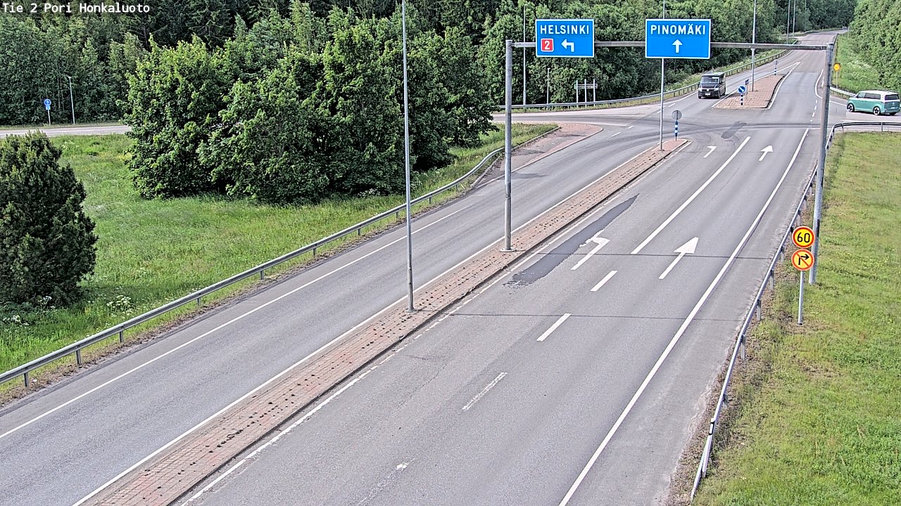Weather Camera Image Väg 2 Björneborg, Honkaluoto, Pori, Satakunta