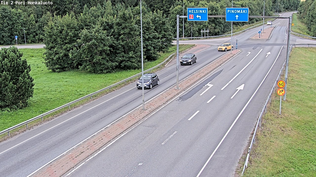 Weather Camera Image Road 2 Pori, Honkaluoto, Pori, Satakunta