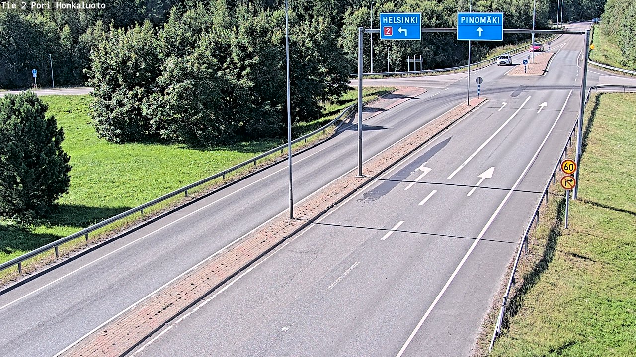 Kelikamerat Kuva Tie 2 Pori, Honkaluoto, Pori, Satakunta