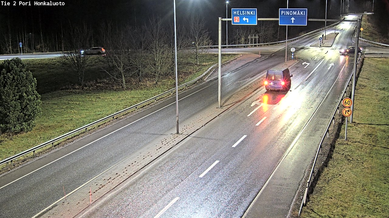 Weather Camera Image Väg 2 Björneborg, Honkaluoto, Pori, Satakunta