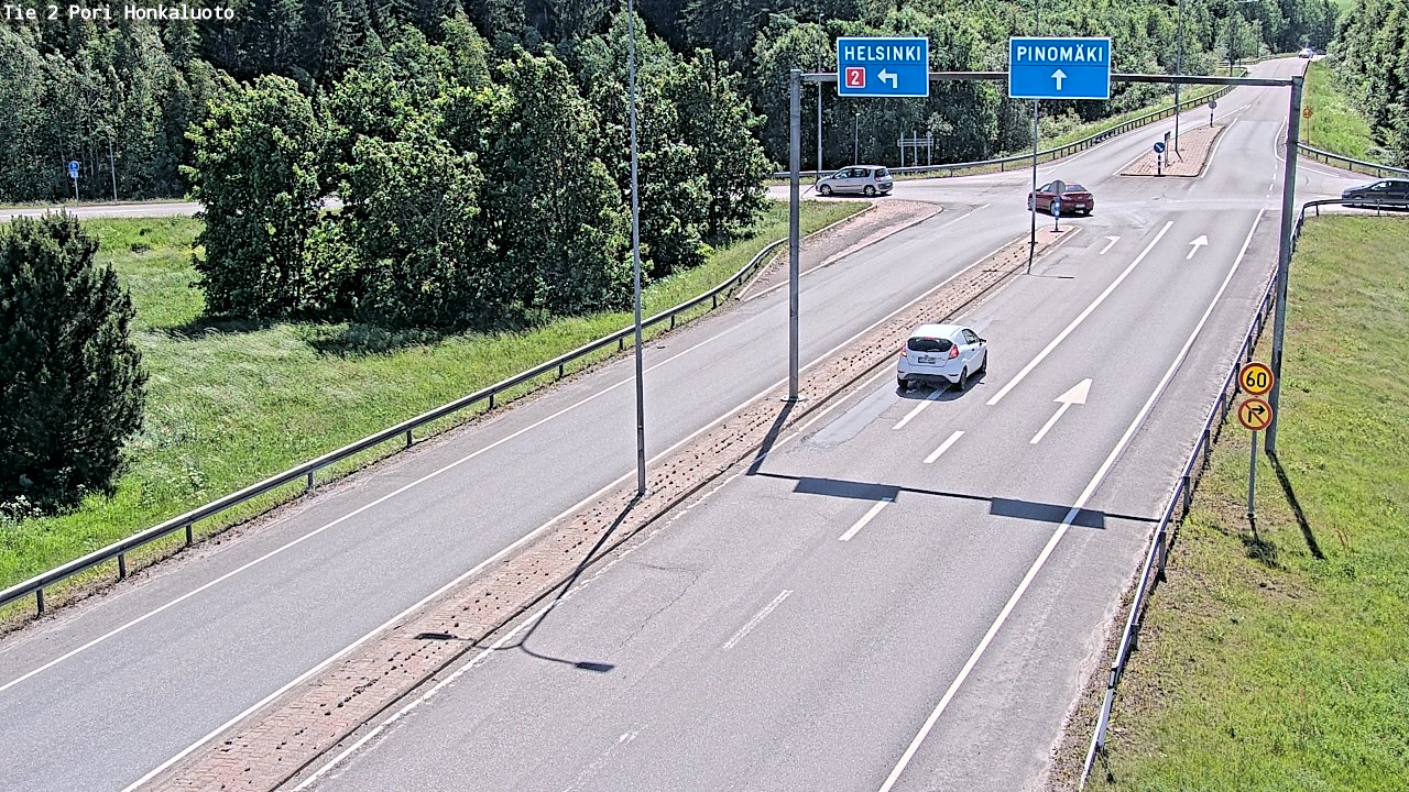 Weather Camera Image Väg 2 Björneborg, Honkaluoto, Pori, Satakunta