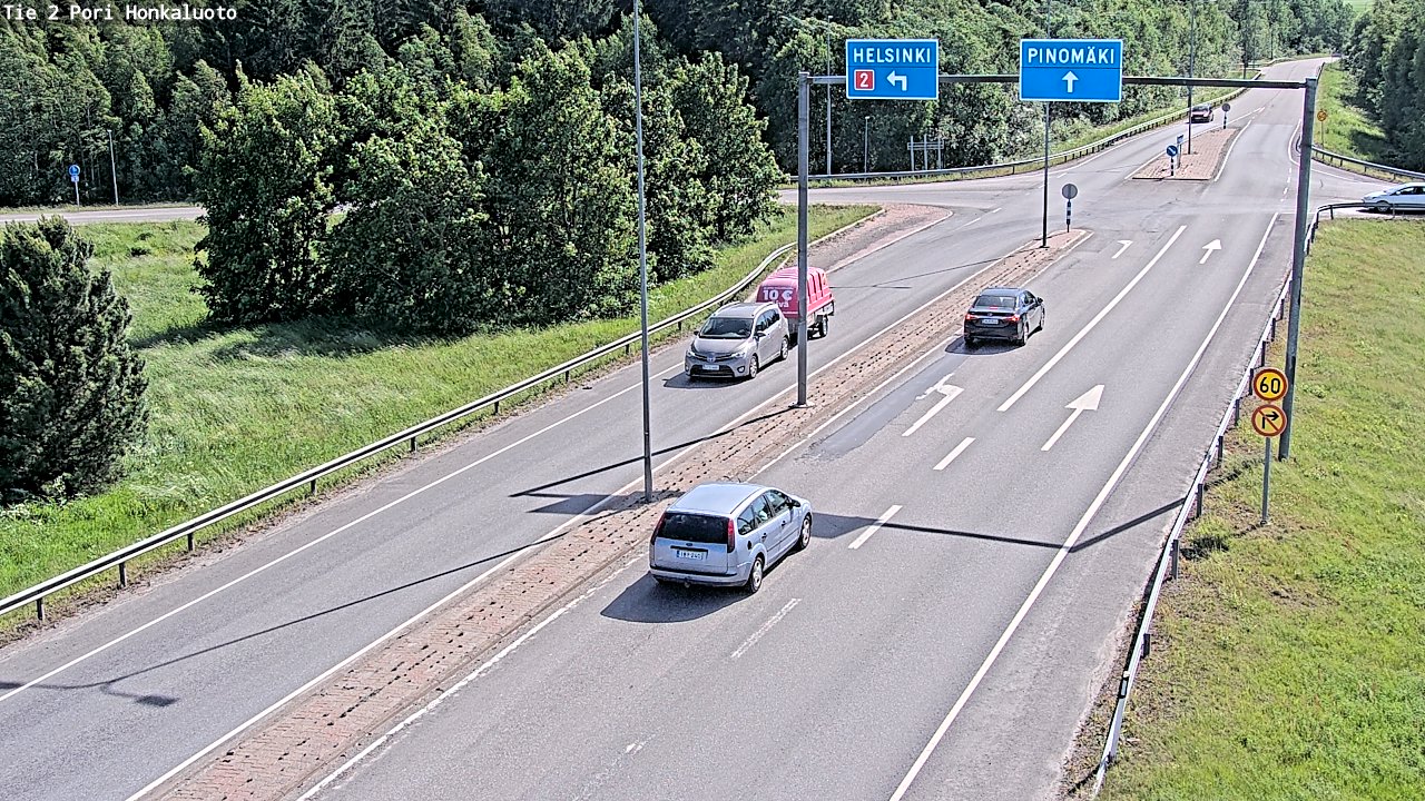 Weather Camera Image Väg 2 Björneborg, Honkaluoto, Pori, Satakunta